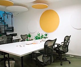 Interior image after the implementation of acoustic solutions