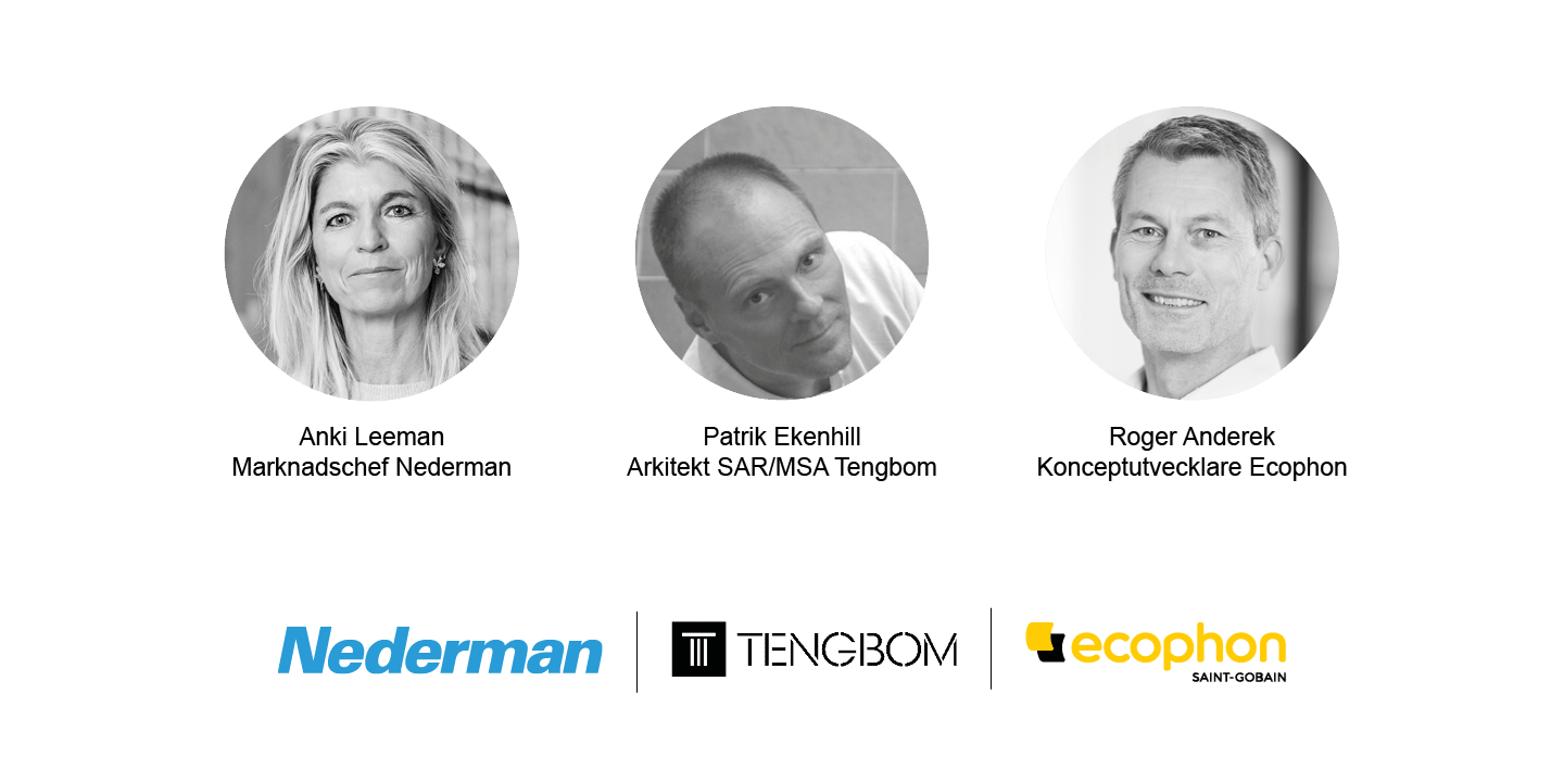 Välkommen till ett inspirerande frukostmöte där Nederman, Ecophon och Tengbom tillsammans bjuder in till en morgon fylld av insikter, bra samtal och konkreta lösningar