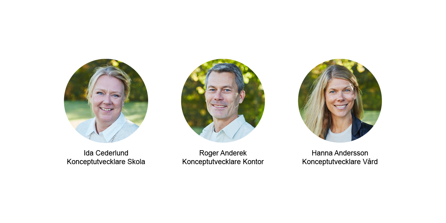 Kontaktbild –Ida Cederlund, Roger Anderek och Hanna Andersson