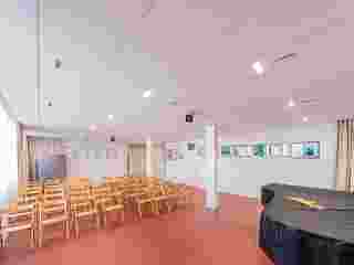 Acoustic ceiling in music room
