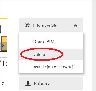 Szukanie detali na stronie produktowe