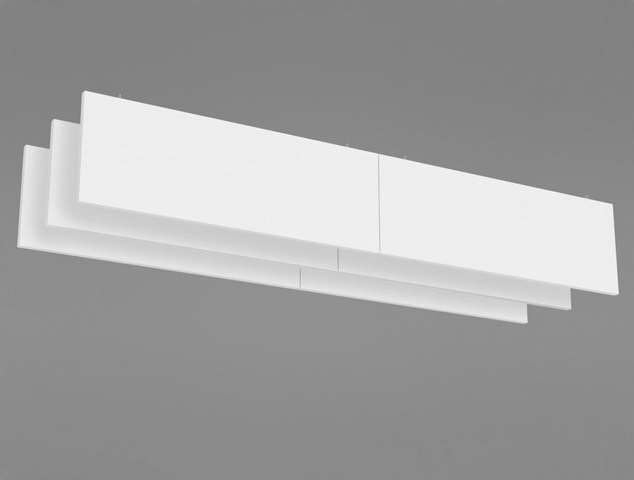 Ecophon Acoustic Ceiling Baffles Shelly Lighting