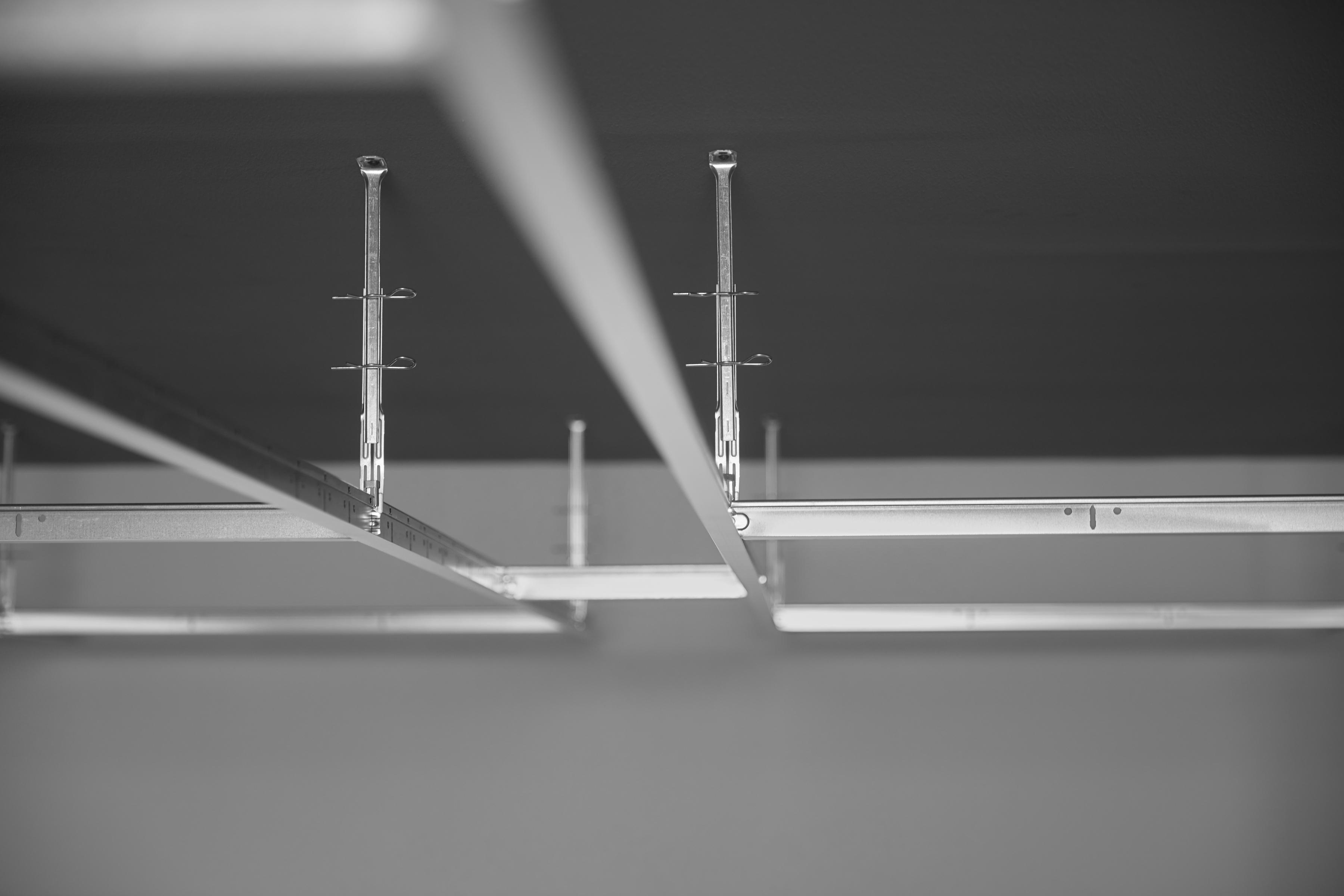 Close-up of Connect grid system installation