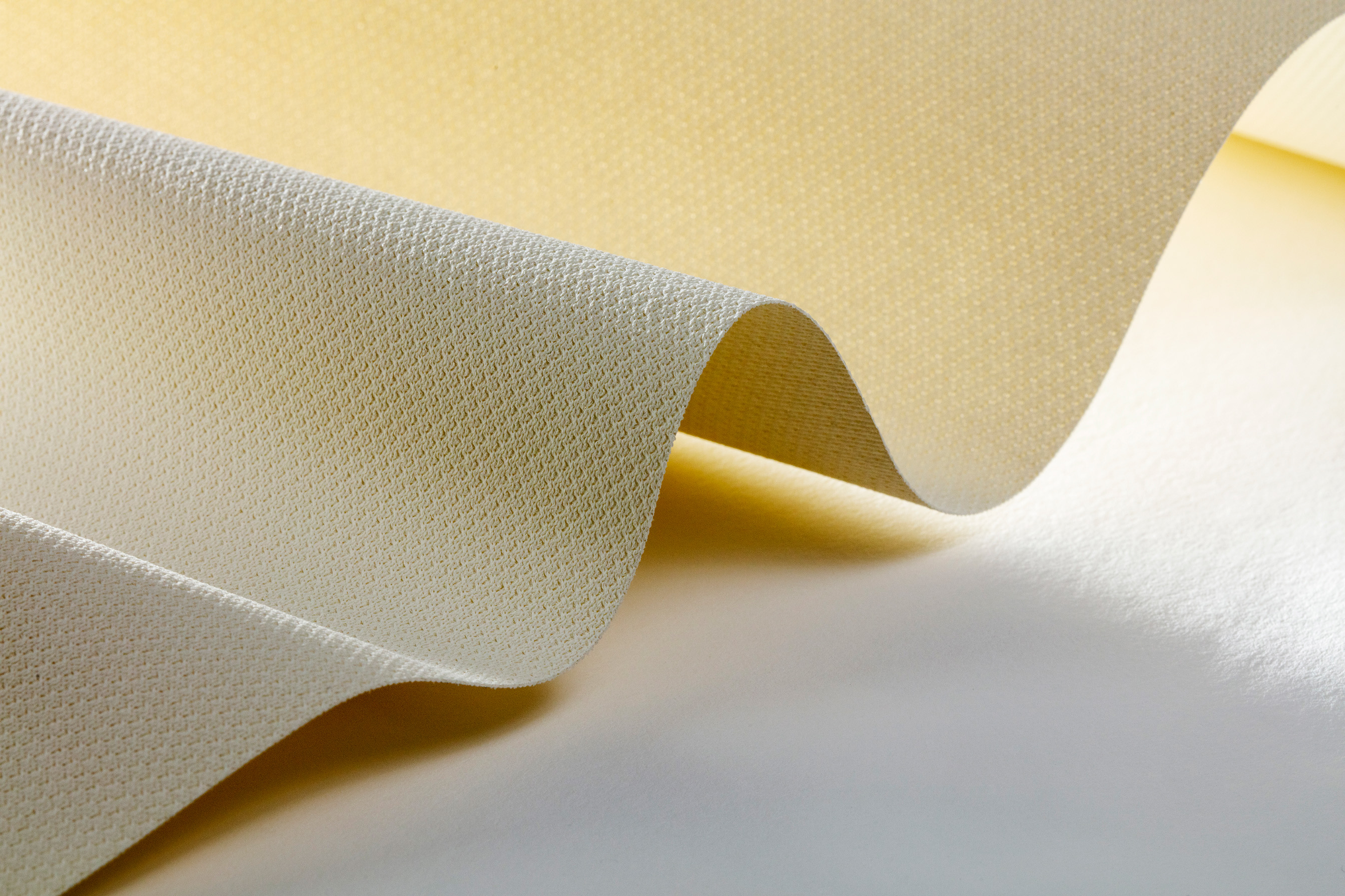 Close-up of acoustic stretch fabric
