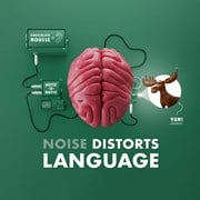 Lärm verzerrt die Sprache