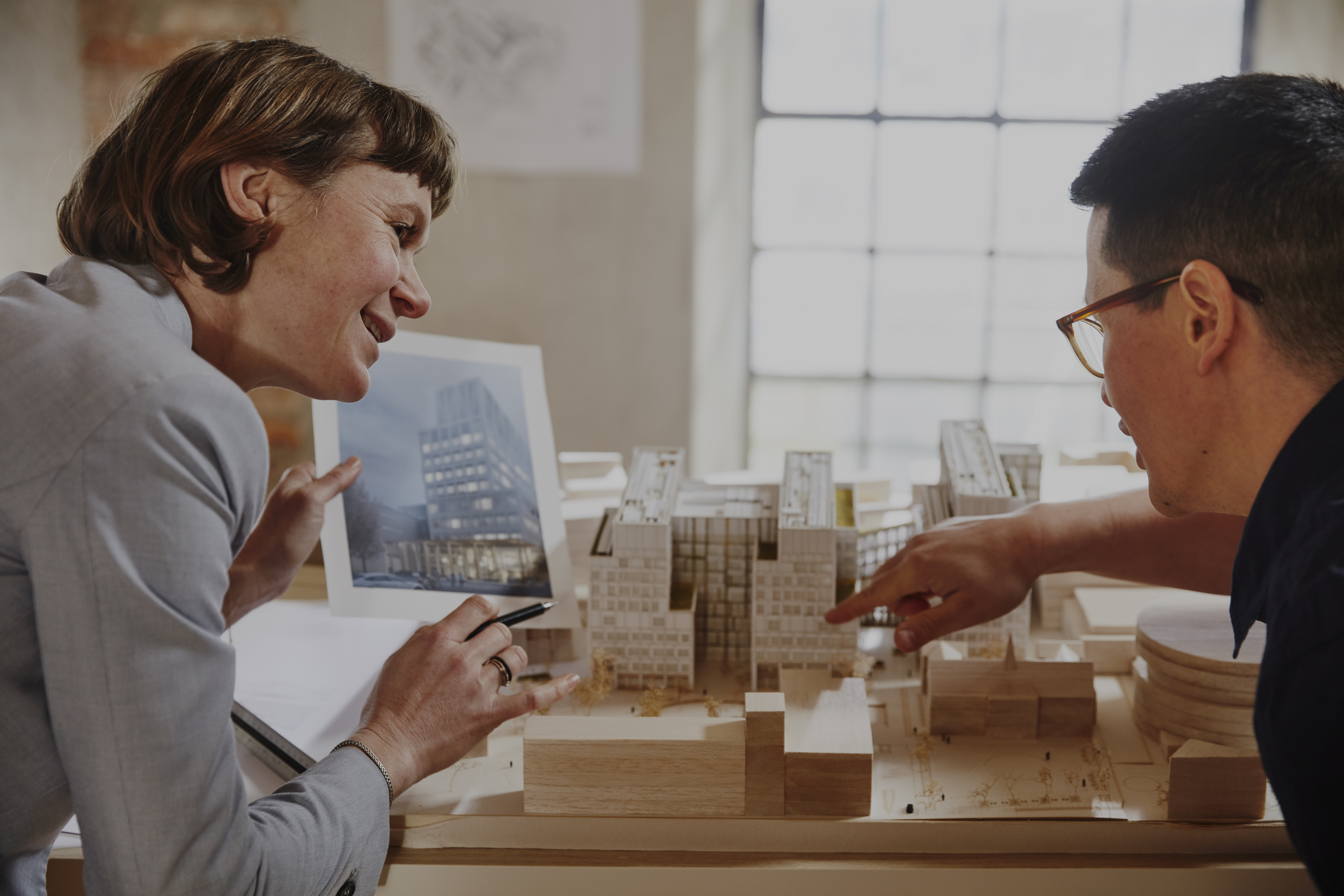 Architects discussing